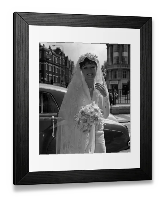 Framed Print : Rula Lenska star of Rock Follies married actor Brian Deacon in London June Framed Print : Rula Lenska star of Rock Follies married actor Brian Deacon in London June