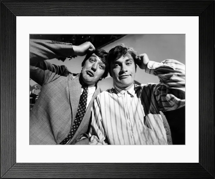 Framed Print : Harry Enfield Actor Comedian With Fellow Comedian Stephen Fry March 1989