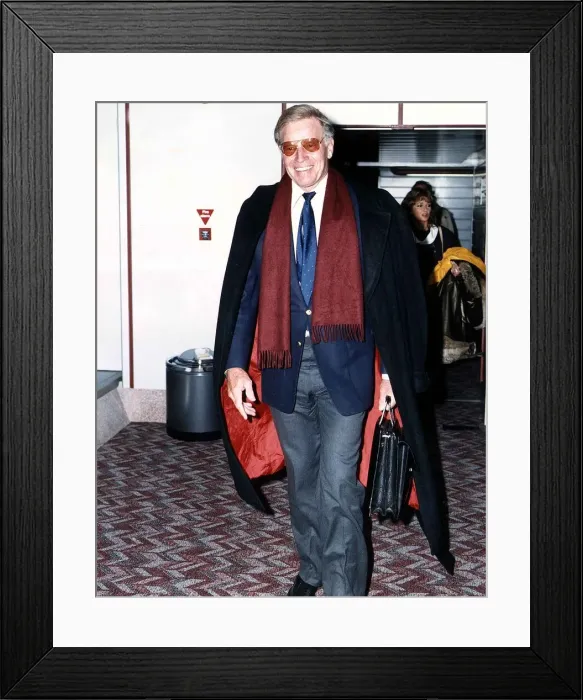 Framed Print : Charlton Heston actor - September 1988 dbase Framed Print : Charlton Heston actor - September 1988 dbase
