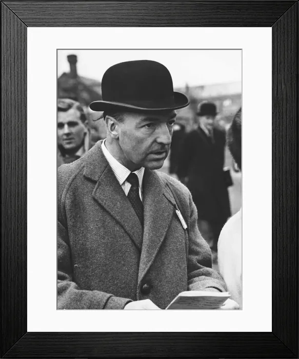 Framed Print : John Profumo, Minister of War, at Sandown Park racing in 1963
