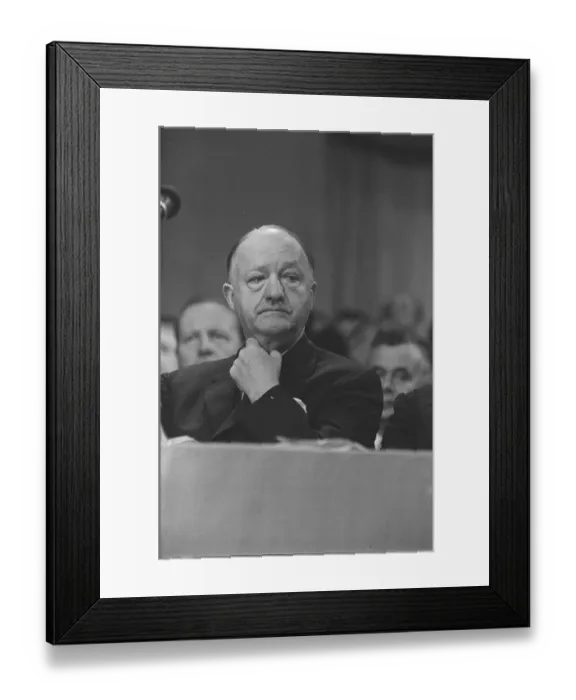 Framed Print : The Deputy Prime Minister Rab Butler at the 1962 Conservative Party Conference