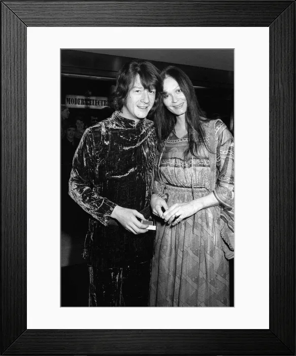 Framed Print : John Hurt and actress Marie Lise attend the film premier of Framed Print : John Hurt and actress Marie Lise attend the film premier of