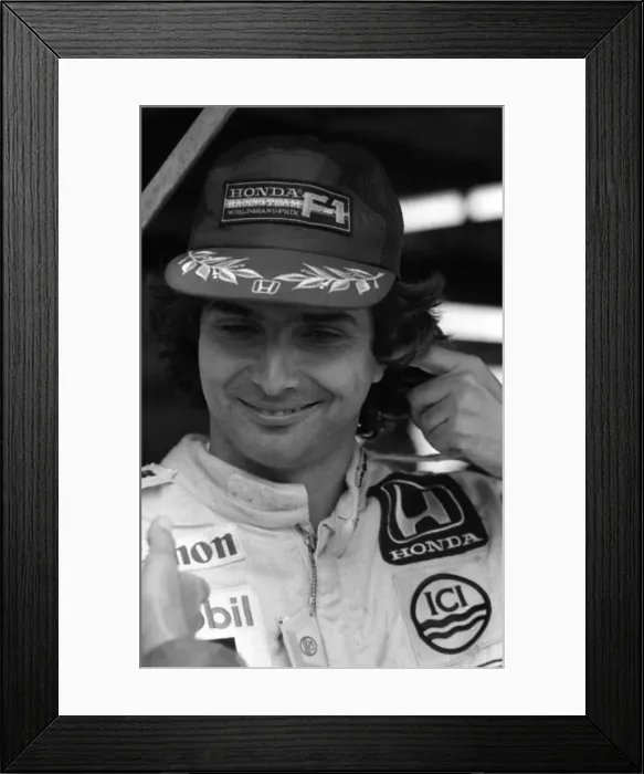 Framed Print : Nelson Piquet July 1986 British Grand Prix A©Mirrorpix Framed Print : Nelson Piquet July 1986 British Grand Prix A©Mirrorpix
