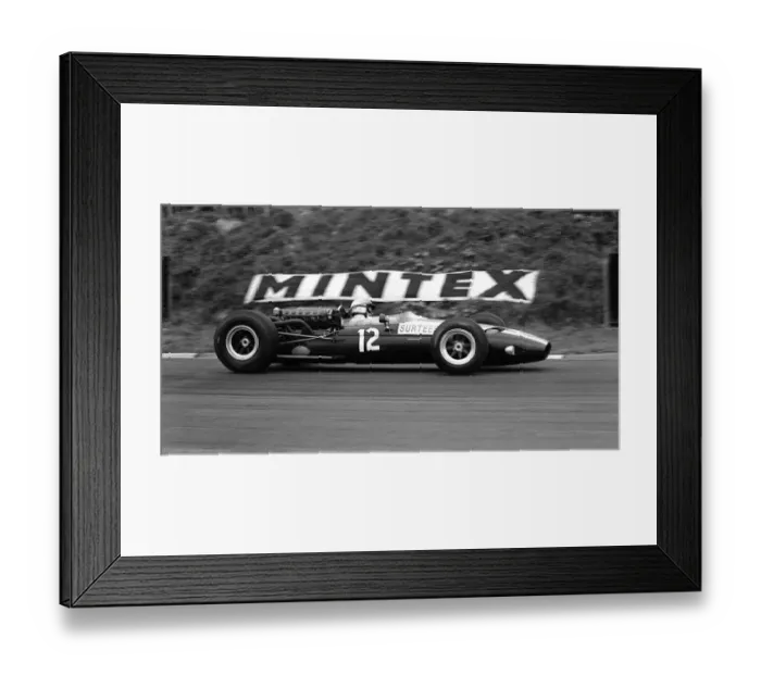 Framed Print : British Grand Prix 1966 Brands Hatch July 1966 John Surtees in his Ferrari Framed Print : British Grand Prix 1966 Brands Hatch July 1966 John Surtees in his Ferrari