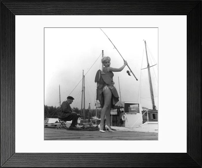 Framed Print : Janette Scott actress pictured in Cannes South of France in October 1963