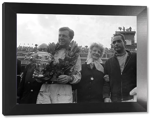 British Grand Prix Formula One at Aintree July 1961 winners on the podium