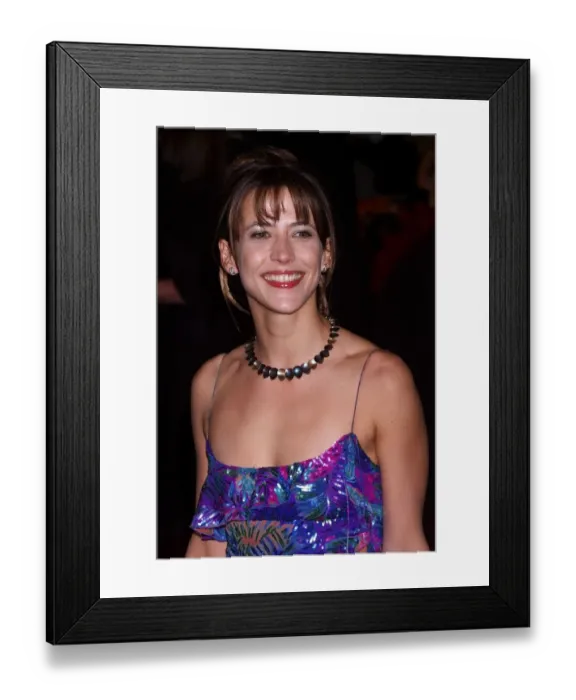 Framed Print : Sophie Marceau, arrives for the European charity premiere of The World Is Not Enough
