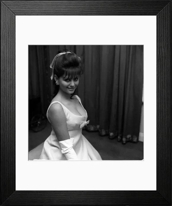 Framed Print : Claudia Cardinale actress February 1962 Framed Print : Claudia Cardinale actress February 1962
