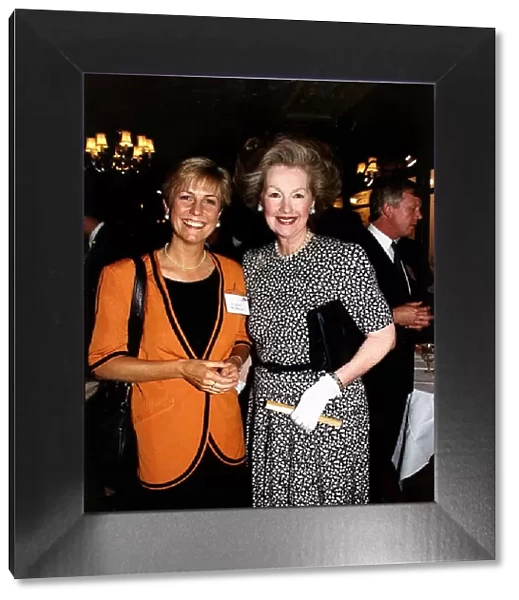 Lady Raine Spencer Step Mother To The Princess Of WalesWith TV Presenter Jill Dando