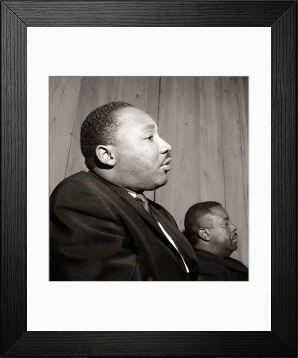 Framed Print : Martin Luther King September 1964 seen here giving a press conference at the Savoy Hotel Framed Print : Martin Luther King September 1964 seen here giving a press conference at the Savoy Hotel