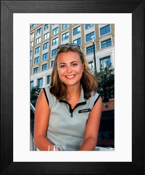 Framed Print : Philippa Forrester TV Presenter August 1999 at the London On Water Festival Framed Print : Philippa Forrester TV Presenter August 1999 at the London On Water Festival
