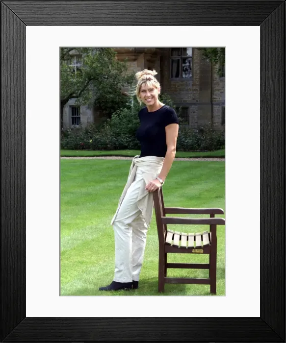 Framed Print : Sharron Davies TV Presenter June 1999