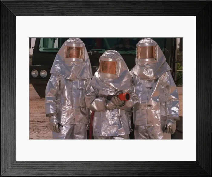 Framed Print : US Marines Fire Fighters training in Saudi Arabia Gulf War following the Gulf War in Framed Print : US Marines Fire Fighters training in Saudi Arabia Gulf War following the Gulf War in