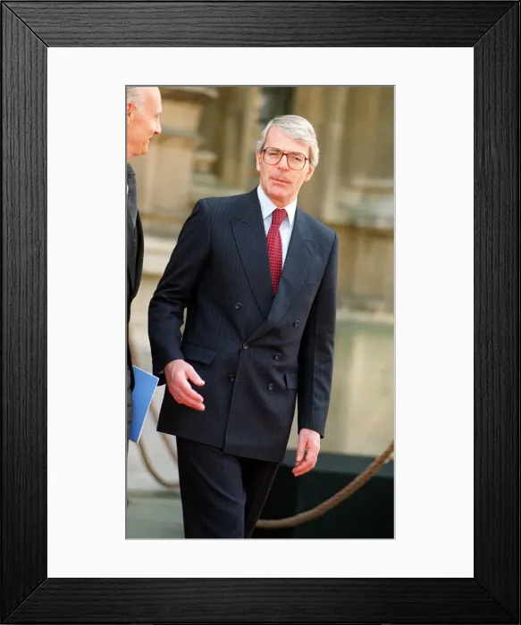 Framed Print : John Major MP who has to face John Redwood MP in the Conservative Party leadership Framed Print : John Major MP who has to face John Redwood MP in the Conservative Party leadership