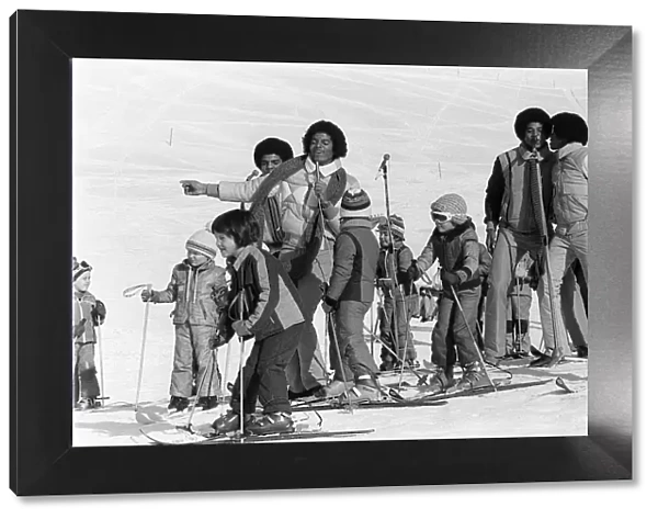 The Jackson 5 February 1979 Performing in Switzerland on the slopes