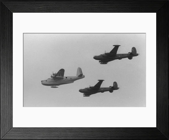 Framed Print : Aircraft Shorts Sunderland flying boat April 1961 on its last flight Framed Print : Aircraft Shorts Sunderland flying boat April 1961 on its last flight