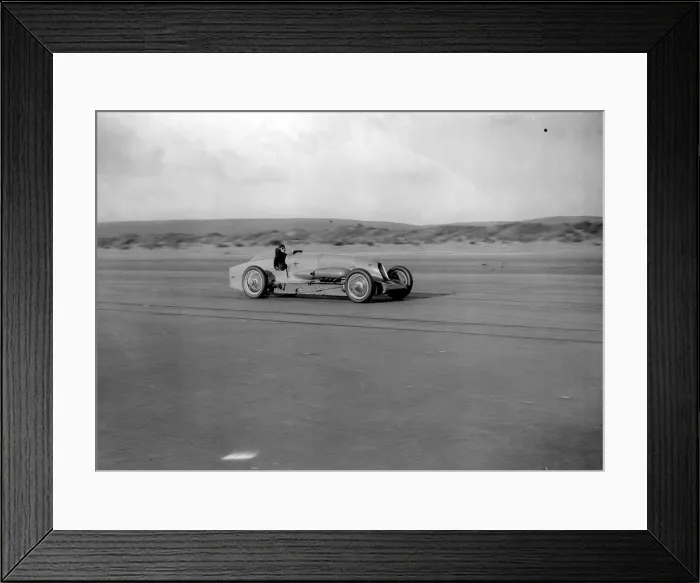 Framed Print : On this day 3rd September 1935 a new land speed record is set by Britain