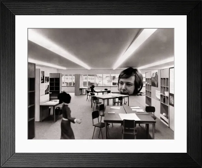Framed Print : A Building researcher is testing the effect of different lighting arrangements for large Framed Print : A Building researcher is testing the effect of different lighting arrangements for large