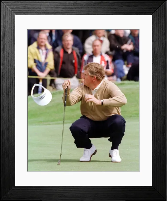 Framed Print : Colin Montgomerie Open Golf Championship Birkdale. Second day of tournament - Colin Framed Print : Colin Montgomerie Open Golf Championship Birkdale. Second day of tournament - Colin