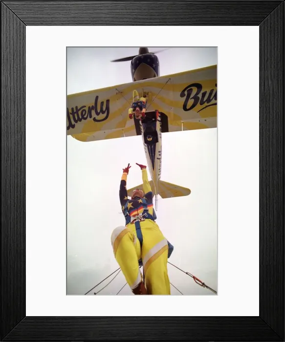 Framed Print : Aircraft Utterly Butterly Wing Walkers July 1999. Wingwalkers Sara Mozayeni 28 (top