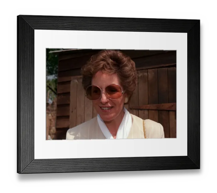 Framed Print : Norma Major wife of prime minister John Major May 1995 At the Chelsea Flower Show