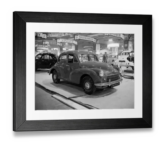 Framed Print : Motors 1952 Earls Court Motor Show Morris Minor Saloon
