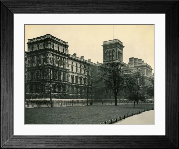 Framed Print : The Foreign Office seen from the Approach road to Horseguards parade Framed Print : The Foreign Office seen from the Approach road to Horseguards parade