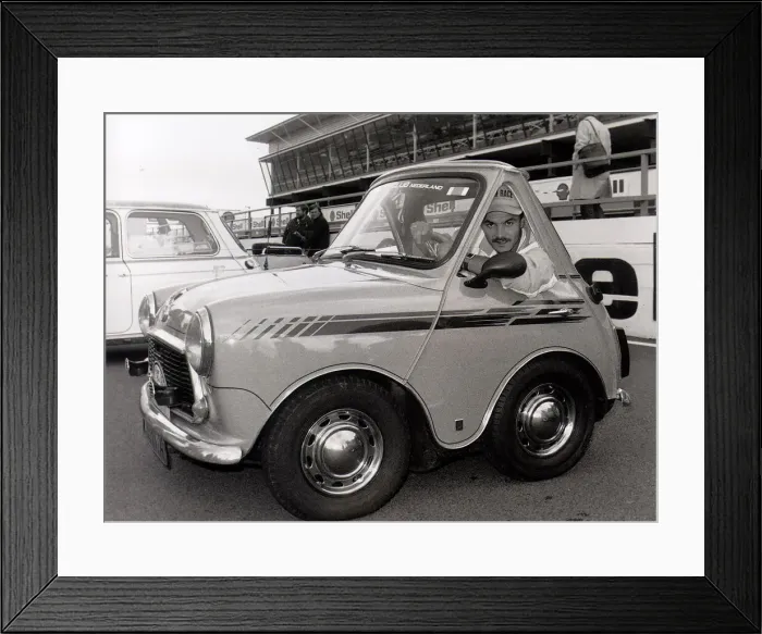 Framed Print : Mini Car Anniversary. 25, 000 Minis turned up at Silverstone to celebrates 30 years Framed Print : Mini Car Anniversary. 25, 000 Minis turned up at Silverstone to celebrates 30 years
