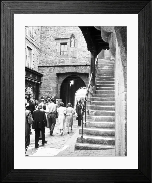 Framed Print : Quimper Brittany France A street scene in the Breton town of Quimper Framed Print : Quimper Brittany France A street scene in the Breton town of Quimper