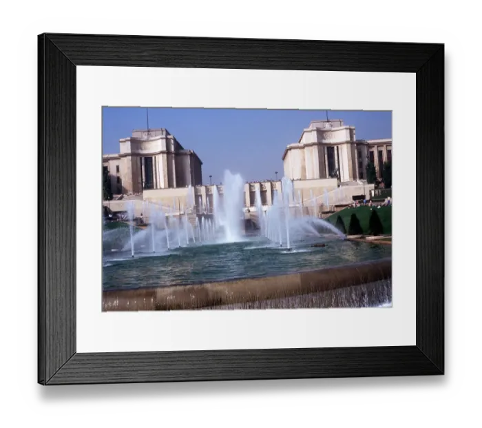 Framed Print : The Palais de Chaillot Paris France October 1986