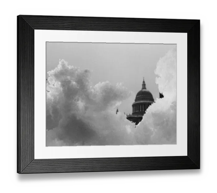 Framed Print : St Pauls Cathedral in London is surrounded in snow and ice Framed Print : St Pauls Cathedral in London is surrounded in snow and ice