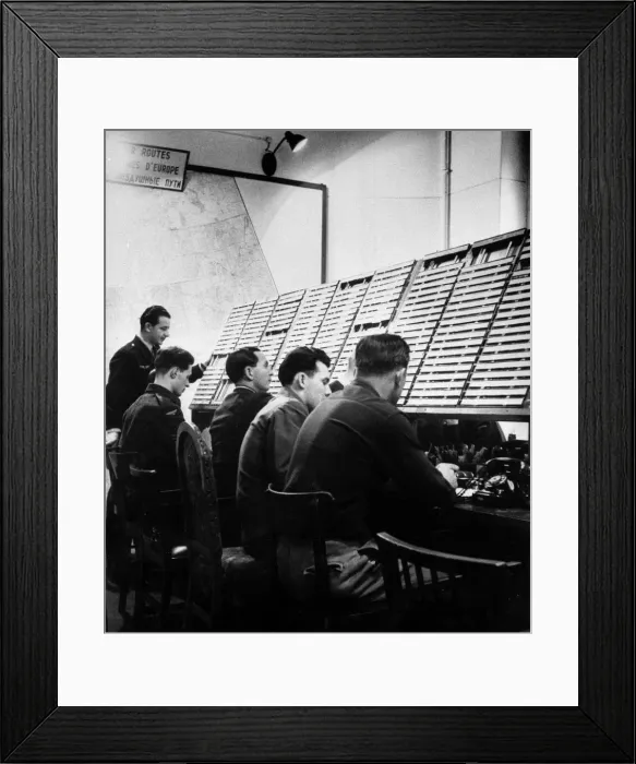 Framed Print : Berlin Air Lift 1948 Air Controllers directing the cargo planes during THe Berlin Framed Print : Berlin Air Lift 1948 Air Controllers directing the cargo planes during THe Berlin