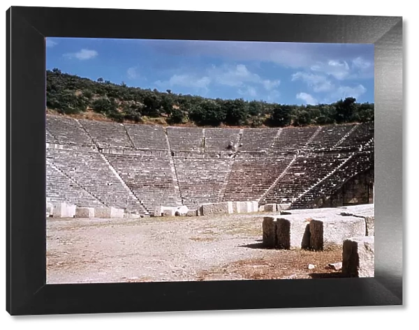 Ancient ruins of the amphitheatre at Epidavros - 40 klms, South of Korinthos