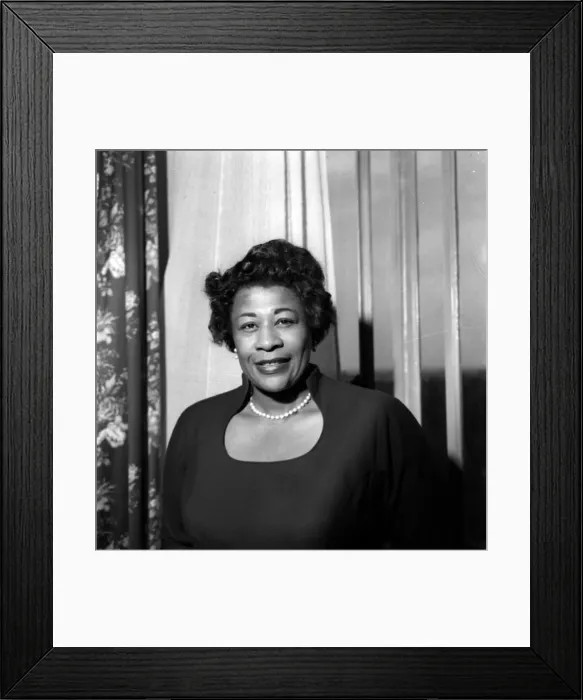 Framed Print : Ella Fitzgerald Jazz Singer - May 1958 A©Mirrorpix Framed Print : Ella Fitzgerald Jazz Singer - May 1958 A©Mirrorpix