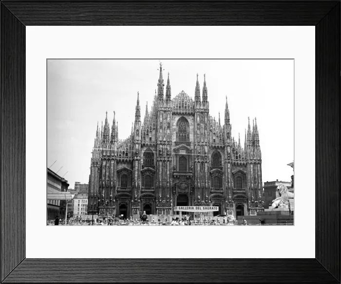 Framed Print : Italy Milan Duomo cathedral June 1962 IJ2002 Framed Print : Italy Milan Duomo cathedral June 1962 IJ2002