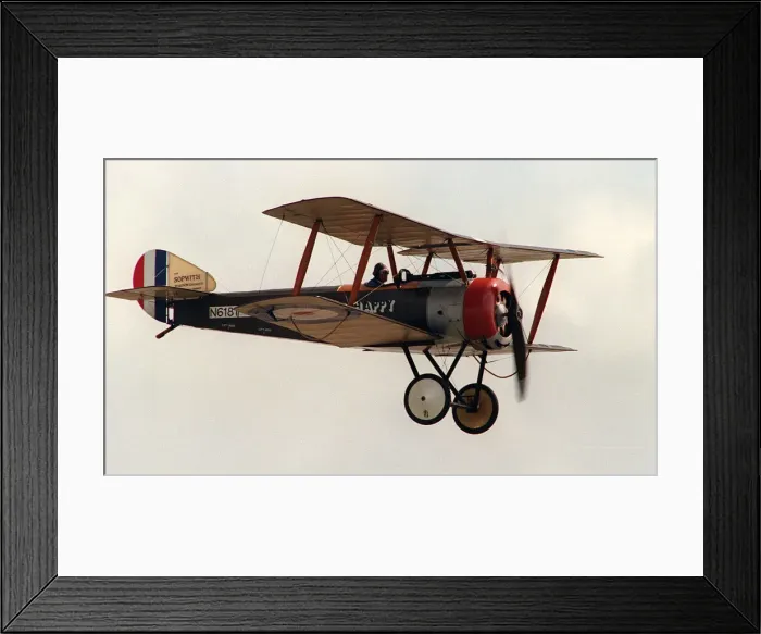 Framed Print : Aircraft Sopwith flying at the Wroughton Airshow August 1993 Framed Print : Aircraft Sopwith flying at the Wroughton Airshow August 1993