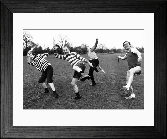 Framed Print : Jack Pleasant with British Fish Throwing squad in training throwing mackerel and cod Framed Print : Jack Pleasant with British Fish Throwing squad in training throwing mackerel and cod