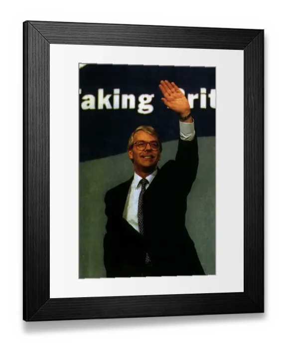 Framed Print : John Major Prime Minister at a Conservative Conference