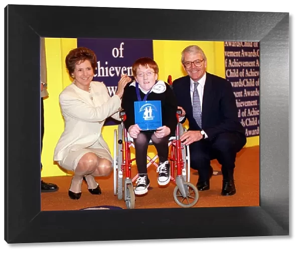 Children of Achievement Awards February 1998 Lucy Macdonald with former prime