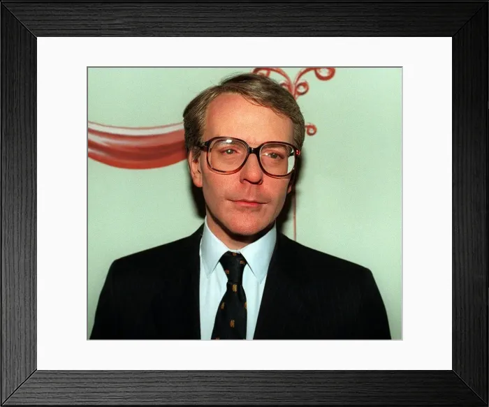 Framed Print : John Major Waxwork at Madame Tussauds January 1998