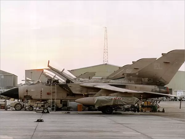 A RAF Panavia Tornado F3 aircraft used during gulf war