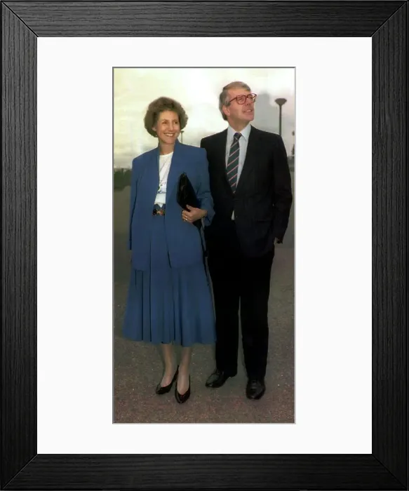 Framed Print : John Major with his wife Norma Framed Print : John Major with his wife Norma