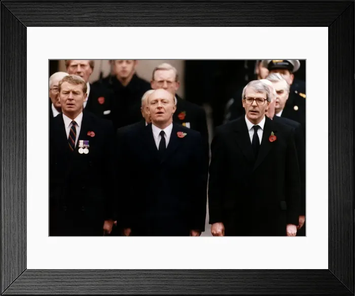 Framed Print : Paddy Ashdown with John Major and Neil Kinnock at the Cenotaph in London on Remembrance Framed Print : Paddy Ashdown with John Major and Neil Kinnock at the Cenotaph in London on Remembrance