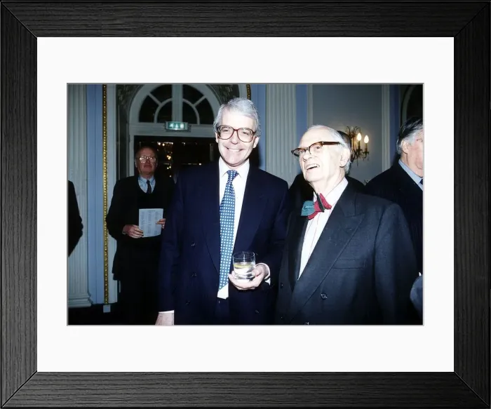 Framed Print : John Major the Prime Minister with the Chairman of the Tote Lord Wyatt Circa 1993 Framed Print : John Major the Prime Minister with the Chairman of the Tote Lord Wyatt Circa 1993