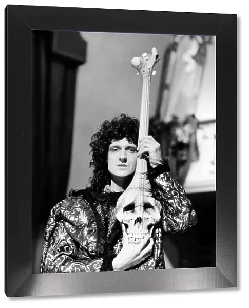 Brian May of the Queen Rock Group during the filming of 'Its A Hard Life'
