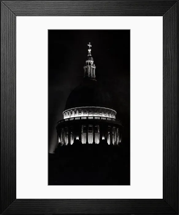 Framed Print : St Pauls Cathedral flood lit for the opening of the Festival of Britain 1951 Framed Print : St Pauls Cathedral flood lit for the opening of the Festival of Britain 1951