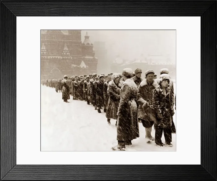 Framed Print : Russia February 1959 Moscows Red Square in the snow Framed Print : Russia February 1959 Moscows Red Square in the snow