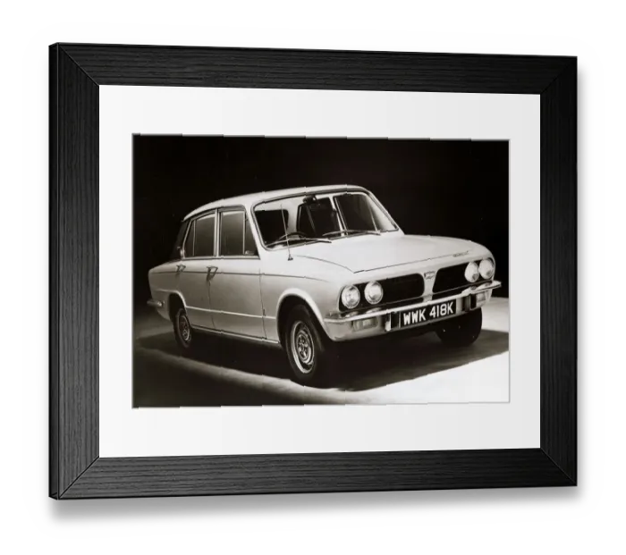 Framed Print : Triumph Dolomite Motor Car - January 1972