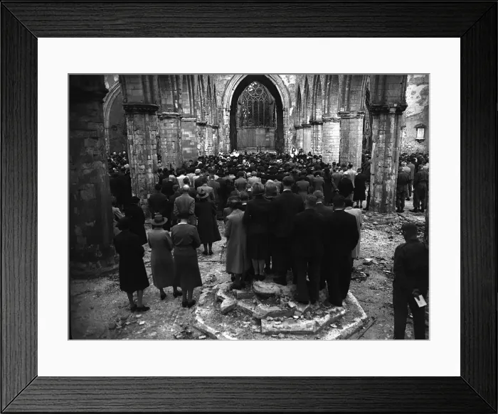 Framed Print : Sadly even the House of God wasn t immune to Luftwaffe bombs Framed Print : Sadly even the House of God wasn t immune to Luftwaffe bombs