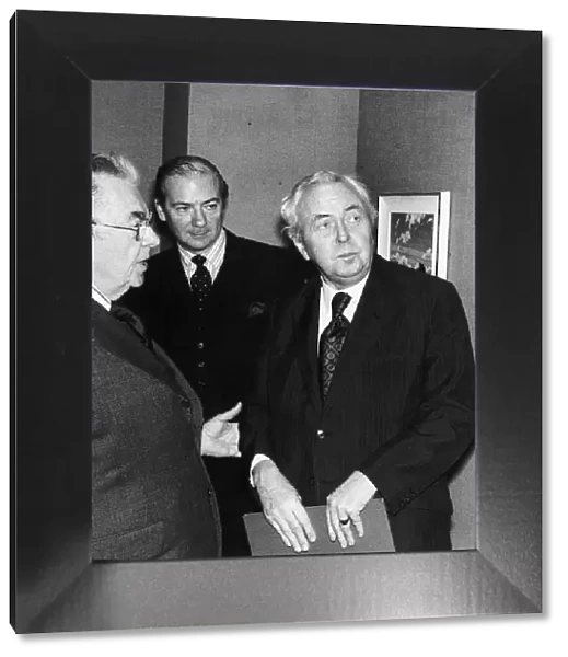 Harold Wilson former Labour Prime Minister of Great Britain at Grierson Day Luncheon at